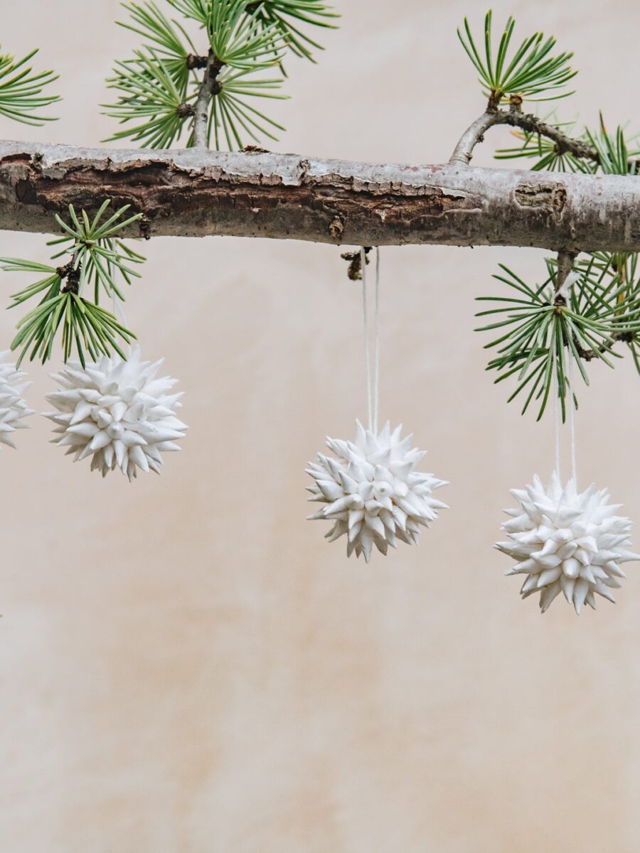 Pakabinama rankų darbo Kalėdinės eglutės dekoracija „Žvaigždė“