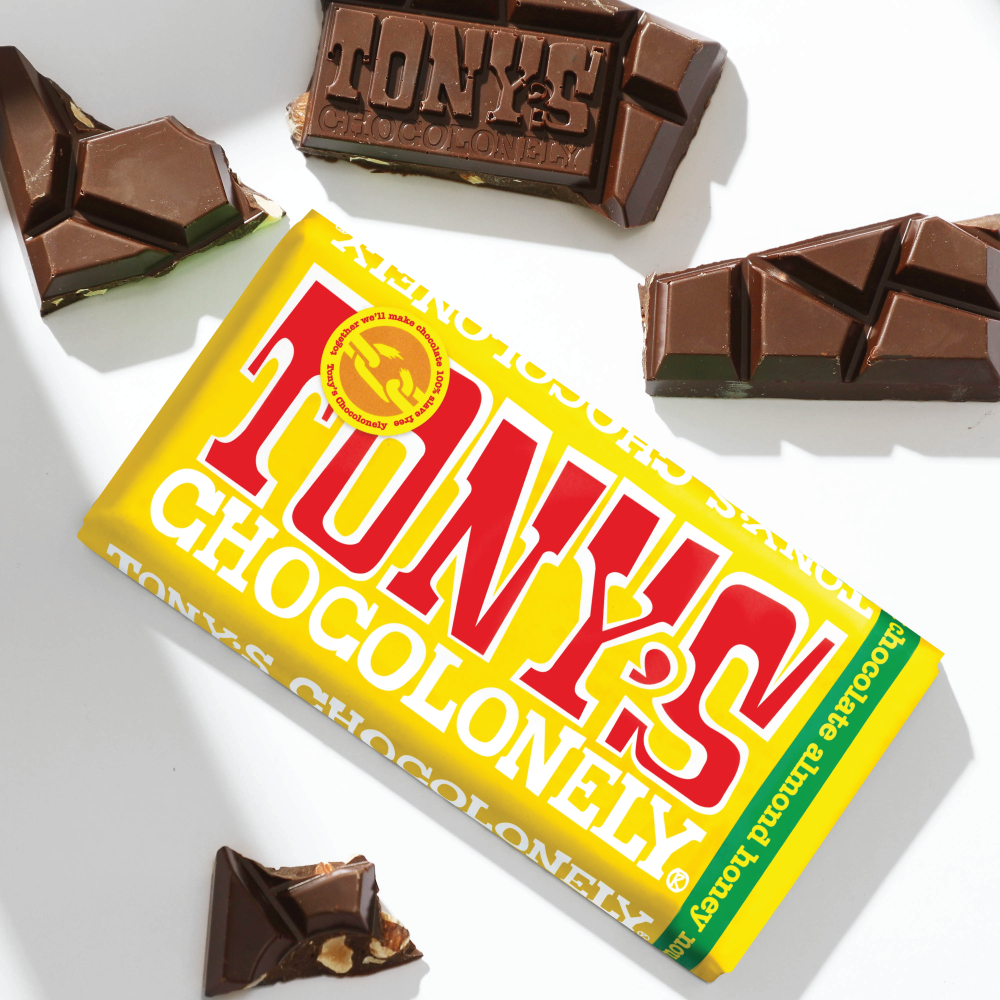 Pieniškas šokoladas „Tony's“, su nuga kremu