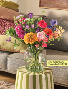 3x • Maža gėlių prenumerata