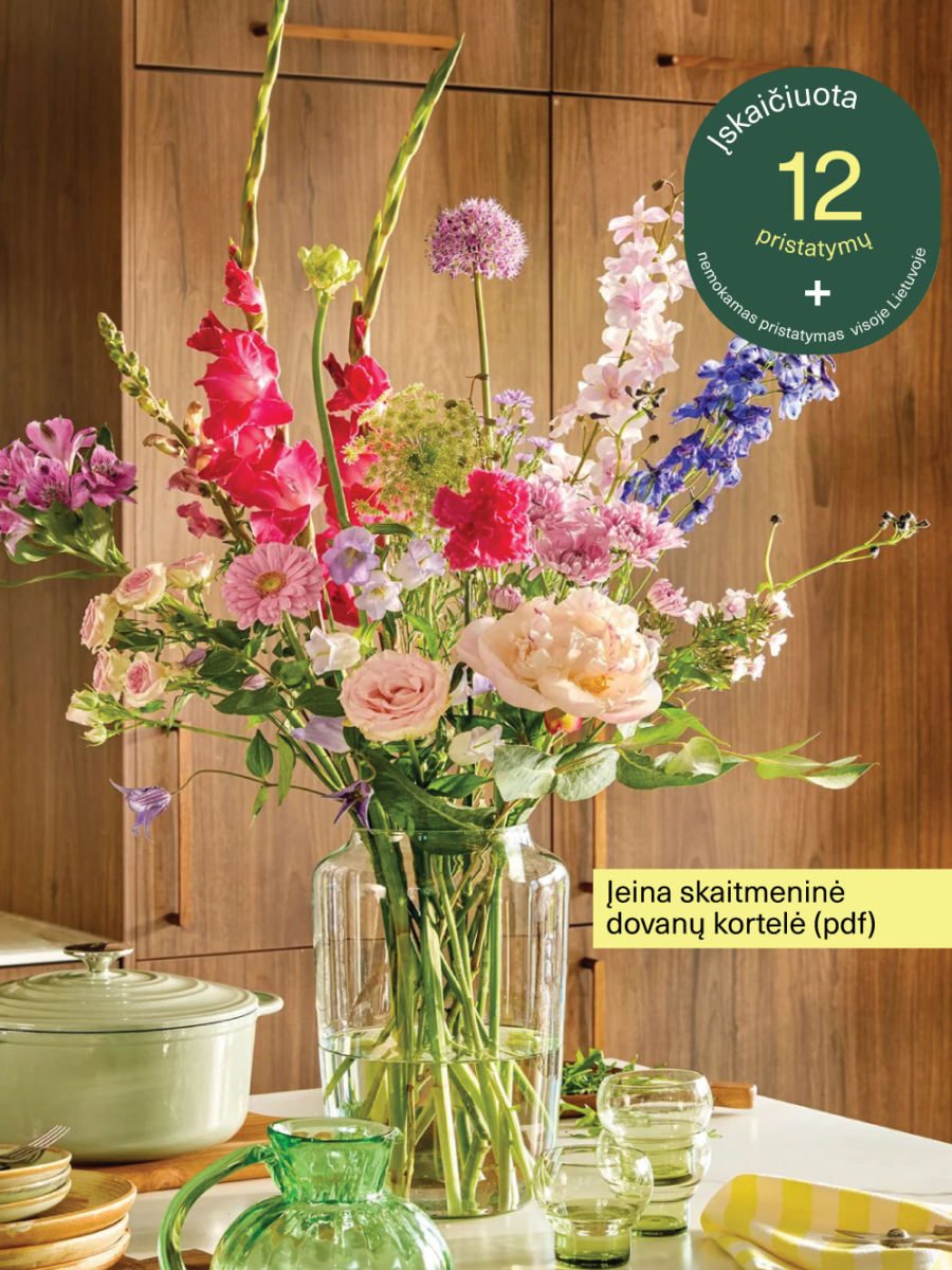 12x • Kūrybiška gėlių prenumerata